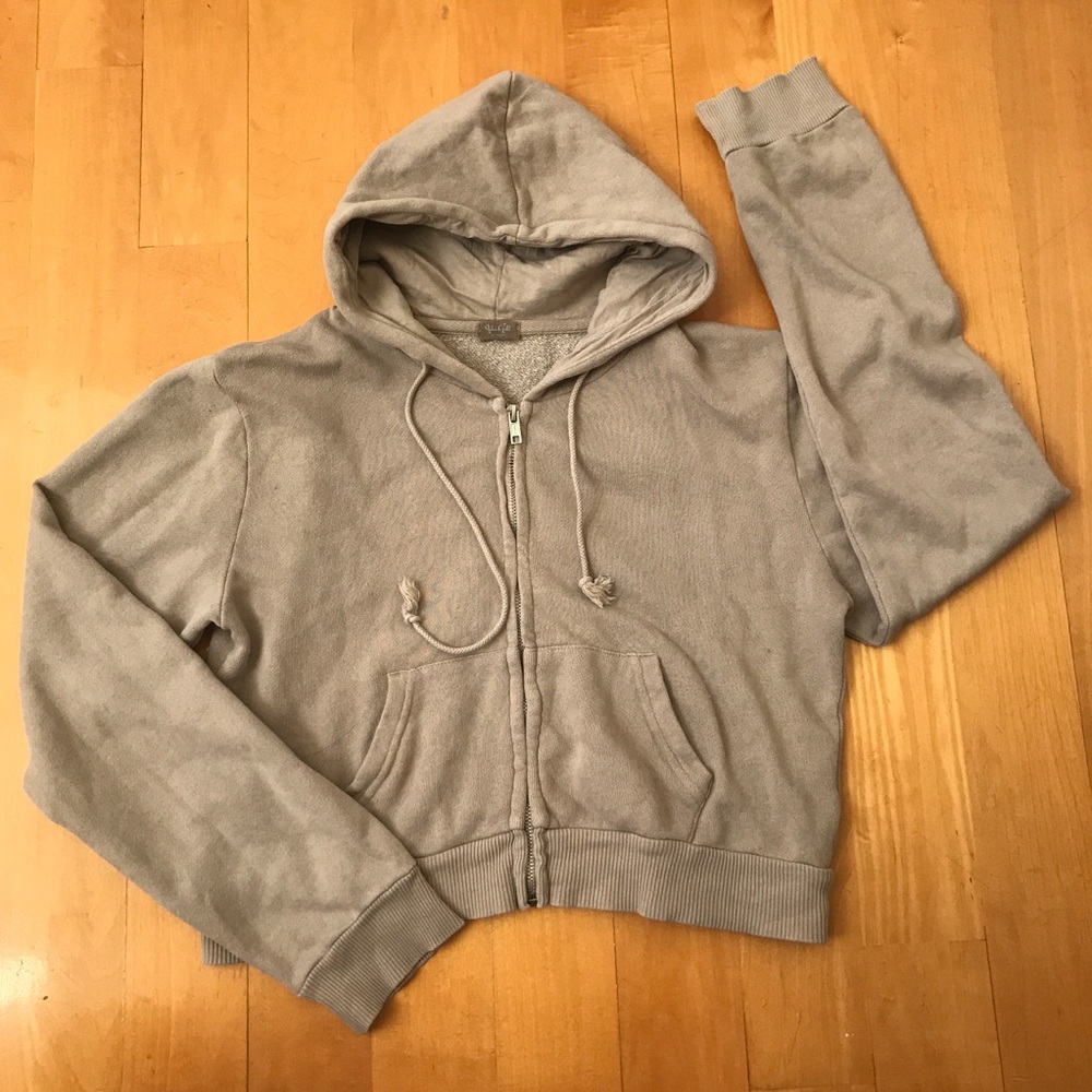Brandy Melville Beige / Brownish Crystal Hoodie